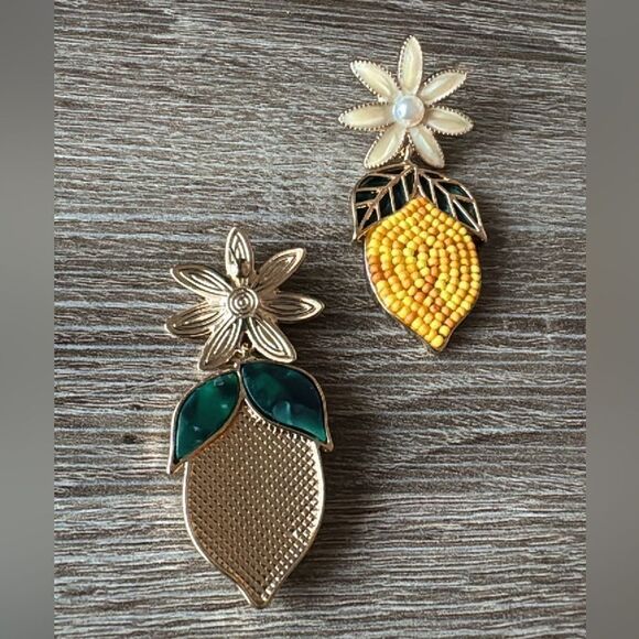 Bohemian lemon drop earrings A456 - Picture 3 of 4